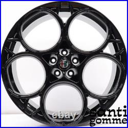 4 Jantes En Alliage Alfa Romeo STELVIO QV 21 NERO LUCIDO Originale 156156958