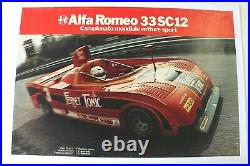 AFFICHE ANCIENNE ORIGINALE ALFA ROMEO TYPO 33 SC12 car auto 1977 World Champion