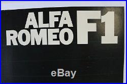 AFFICHE ORIGINALE ALFA ROMEO F1 BRUNO GIACOMELLI 1980-81 P. Depailler FORMULA 1