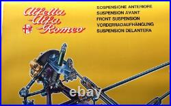 AFFICHE ORIGINALE CONCESSION ALFA ROMEO ALFETTA éclaté SUSPENTION AVANT 1973
