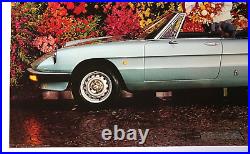 AFFICHE ORIGINALE CONCESSION ALFA ROMEO SPIDER 3 DUETTO 1982 1990 fleuriste AFFICHE ORIGINALE CONCESSION ALFA ROMEO SPIDER 3 DUETTO 1982 1990 fleuriste