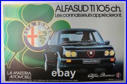 AFFICHE ORIGINALE GARAGE CONCESSION ALFA ROMEO ALFASUD Ti 105 cv connaisseurs
