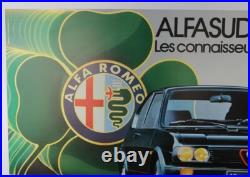 AFFICHE ORIGINALE GARAGE CONCESSION ALFA ROMEO ALFASUD Ti 105 cv connaisseurs