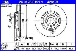 ATE Disques + Revêtements Avant+Arrière pour Alfa Romeo 159 Brera Spider 939