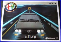 Affiche Originale Concession Alfa Romeo Gtv 2.0 Alfetta 1974-1987 Affiche Originale Concession Alfa Romeo Gtv 2.0 Alfetta 1974-1987
