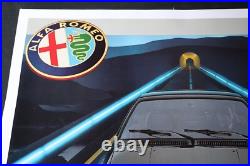 Affiche Originale Concession Alfa Romeo Gtv 2.0 Alfetta 1974-1987 Affiche Originale Concession Alfa Romeo Gtv 2.0 Alfetta 1974-1987