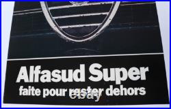 Affiche Originale Garage Concession Alfa Romeo Alfasud 1972-80 Calandre Cuore