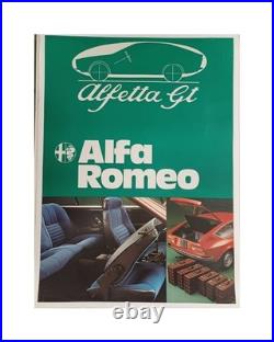 Affiche Publicitaire Originale Alfa Romeo Alfetta GTV