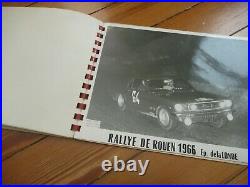 Album 6 PHOTOS Presse Originale 1966 ALFA ROMEO GIULIA GT SPRINT Rallye Rouen