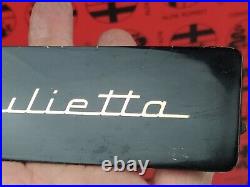 Alfa Romeo Giulietta 750 Berline Plaquette Compartiment Radio Original Bon État