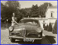 Alfa Romeo Giulietta Sprint par Federico Patellani, 1954 Photo Vintage 21x27