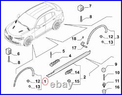 Bande De Garniture D'Aile Avant Droite Originale ALFA ROMEO STELVIO 15615879