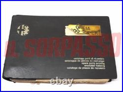Catalogue Pièces Carrosserie Mécanique Alfa Romeo Giulia 1300 Super Originale