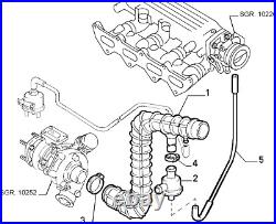 Douille Turbo Aspiration Alfa Romeo 155 Q4 2000 Turbo Original Alfa 60564863