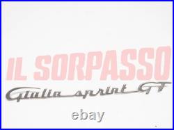 Écriture Inscription Capot Arrière Alfa Romeo Giulia Sprint GT Originale