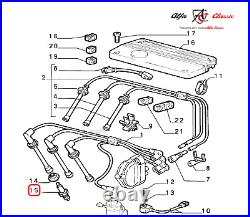 Ensemble De 4 Bougies Originales Alfa Romeo Golden Lodge 25HL Réf OEM 60504563 Ensemble De 4 Bougies Originales Alfa Romeo Golden Lodge 25HL Réf OEM 60504563