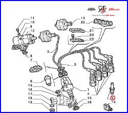 Ensemble De 4 Bougies Originales Alfa Romeo Golden Lodge 25HL Réf OEM 60504563 Ensemble De 4 Bougies Originales Alfa Romeo Golden Lodge 25HL Réf OEM 60504563