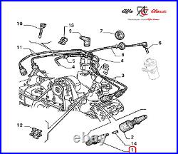 Ensemble De 4 Bougies Originales Alfa Romeo Golden Lodge 25HL Réf OEM 60504563 Ensemble De 4 Bougies Originales Alfa Romeo Golden Lodge 25HL Réf OEM 60504563