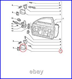 Fermeture Éclair Port Latéral SX Inférieure Alfa Romeo 147 Gt Original