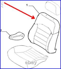 Housse Embellissement Siège Avant Alfa 156 Original ALFA ROMEO 183205740