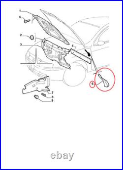 Isolation Capot Gauche Alfa Romeo 147 GT Original 46849870