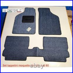 Jeu De Tapis En Velours Bleu Paolini Originale Pour Alfa Romeo Alfasud III 1980
