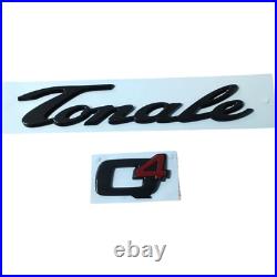 Kit Écriture Écusson Logo Pour Alfa Romeo TONALE + Q4 Noire ORIGINALE Coffre