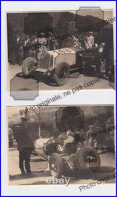 Lot 2 PHOTO presse Originale 1920's ALFA ROMEO 6C 1500 SUPER SPORT Race