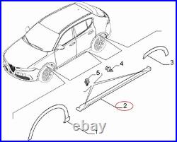 Moulure Extérieure Sous La Porte Gauche Originale ALFA ROMEO Tonale 156169072