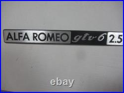 Original Alfa Romeo Alfetta GTV6 1ère Série Écusson Modèle 10505060 Neuf Original Alfa Romeo Alfetta GTV6 1ère Série Écusson Modèle 10505060 Neuf