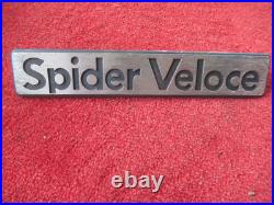 Original Alfa Romeo Spider Veloce Bouclier Signe de Modèle Neuf Original Alfa Romeo Spider Veloce Bouclier Signe de Modèle Neuf