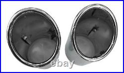 Original Qualité 92-98mm Beaucoup Véhicules 2x Premium Inox Embout Pot