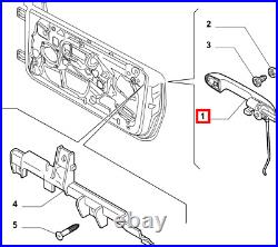 Poignée De Porte Avant Gauche Originale ALFA ROMEO GT 156073277