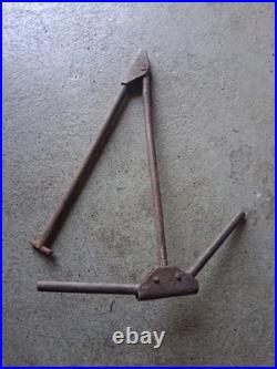 Riganti Cric Alfa Romeo Fiat Lancia Bleu + Clé à Manivelle Originale