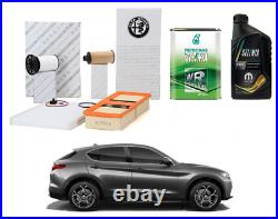 Set Entretien Filtres Original +6L Huile Selenia Alfa Romeo Giulia Stelvio 2.2 D