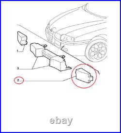 Tampon De Pare-Chocs Avant Gauche Alfa Romeo 147 Original 46743410