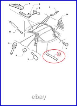 Tirant Élastique Capote Pour Alfa Romeo Spider Original 71749030