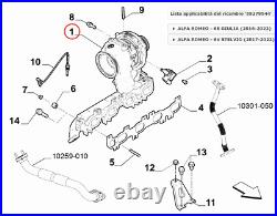 Turbocompresseur ALFA ROMEO GIULIA-STELVIO 2017 2.2TD ORIGINALE ALFA 55279544 Turbocompresseur ALFA ROMEO GIULIA-STELVIO 2017 2.2TD ORIGINALE ALFA 55279544